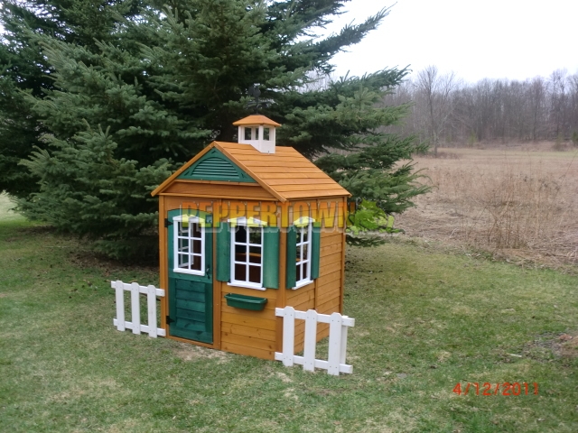 Big Backyard Bayberry Ready-to-Assemble Wooden Playhouse ...