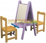 Delete - Paint Board Easel with Chairs