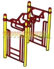 Wiggly Monkey Bars Fitness Station