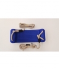 Plastic Swing Seat With Premium Adjustable Poly Hemp Ropes - ROYAL BLUE