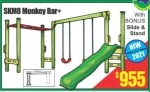 SKM8 Monkey Bar+ (with Bonus slide and stand)	