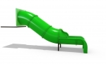 Straight Tube Tunnel Slide with 35° for 1200mm deck height
