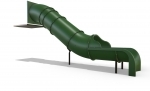 Straight Tube Tunnel Slide with 35° for 1600mm deck height