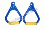 KBT Triangle Plastic Handle Soft Grips - Blue/Yellow