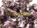 Twisted Purple Foil Beads - 500g