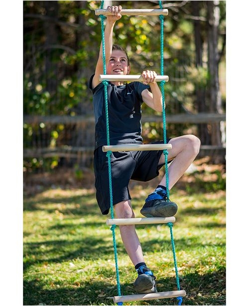 Ring Rope Ladder 9 Rung Rope Ladder - 3000mm long - by PEPPERTOWN online store