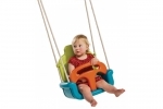 3-in-1 Growing Baby Swing Seat - Green and Orange