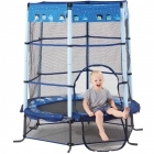 4.5ft Kids' Blue Heroes Safety Trampoline