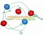 Adjustable Ball Rope with 5 MULTI COLOURED balls