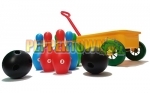 Kids Wagon and Skittles Bowling Set