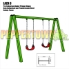 LAZA 6 Steel Swing Frame - Includes swings