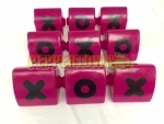 Naughts and Crosses Block -  Hot Pink (each)