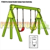 Pre-School Double Swing Frame with Swings