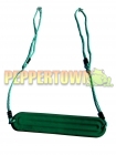 Ribbed Strap Seat on Adjustable Ropes- GREEN