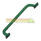 Powdercoated Galvanised Steel Handle GREEN (flat plates)