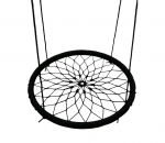 100cm Black Spider Web Swing Outdoor with Adjustable Rope