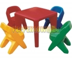 Chunky Table and Chair Set