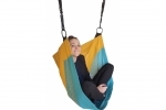 Adjustable Denoh Cocoon Seat - Turquoise and Yellow