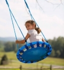 Colourburst Round Platform Nest Swing - Blue