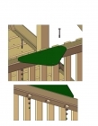 Cross Beam Brace in Green