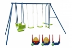 Hills Hurricane Swing Set with 3 way Convertible Toddler Swing
