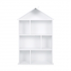 Wooden Dollhouse Bookcase Display Unit - White