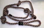Knotted Rope with Loop 2.8m - Brown