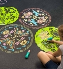 Mandala Chalkscapes - Butterfly & Flowers