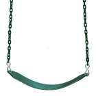 Moulded Strap Seat with Coated Chains- GREEN