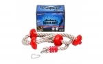 Slackers Ninja Climbing Rope with Discs Obstacle