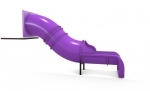 Straight Tube Tunnel Slide with 45° for 1200mm deck height