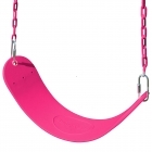 Moulded Strap Swing on Coated Chain - Pink