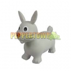 White Rabbit Jumping Animal