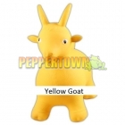 Yellow Goat Jumping Animal
